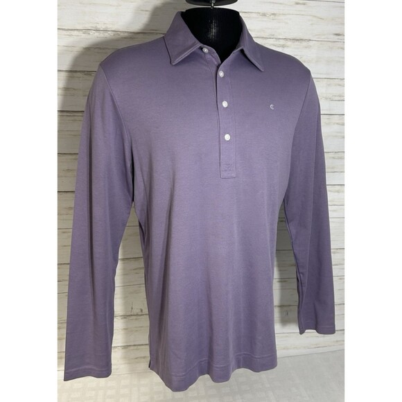 Criquet Other - EUC! Criquet Polo Light Purple PIMA Cotton Shirt Long Sleeve Men’s Size Large